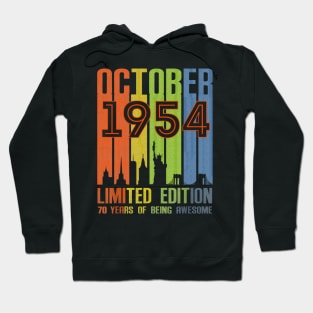 October 1954 70 Years Of Being Awesome Limited Edition Hoodie